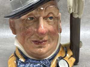 Royal Doulton Mr. Micauber ceramic character jug - 3