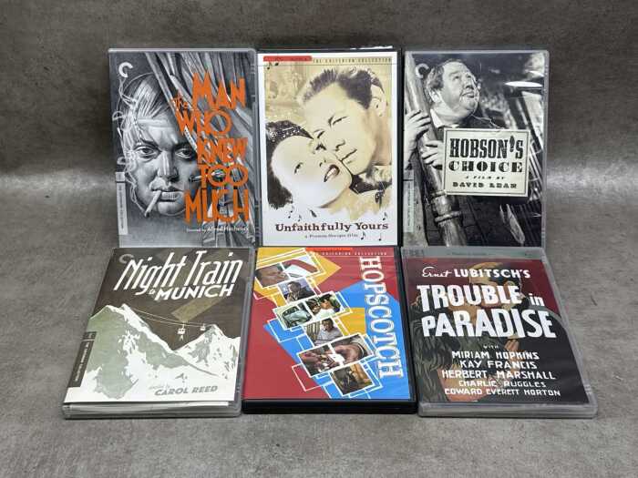 Six Criterion Collection DVDs