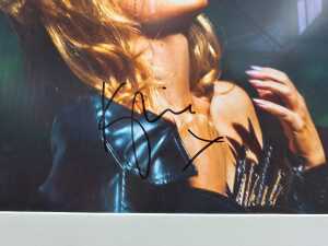 Kylie Minogue framed and signed art card. - 2