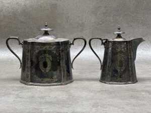 Late Victorian Walker and Hall four-piece silver-plated tea and coffee service - 3