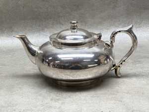 Three silver-plated holloware pieces - 3