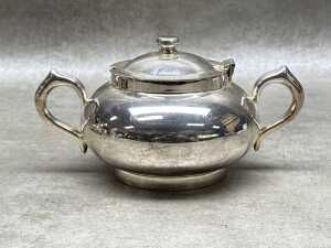 Three silver-plated holloware pieces - 4