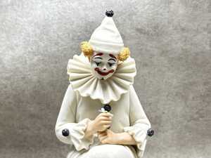 Sandro Maggioni for Capodimonte porcelain figure of a clown, 1982 - 2