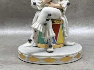 Sandro Maggioni for Capodimonte porcelain figure of a clown, 1982 - 3
