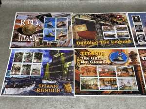 Elvis Presley First Day Cover & Ingot together with Madagascar Titanic commemorative stamp sheets - 2