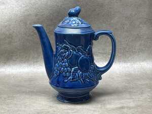 Mid-century indigo blue coffee set - 2