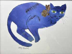 After Andy Warhol, untitled cats (2). Two framed prints on paper - 3