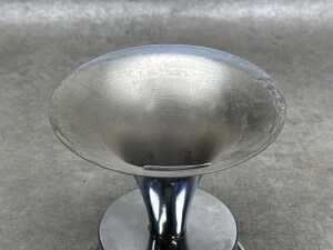 Three mid-century modern metal candle holders - 5