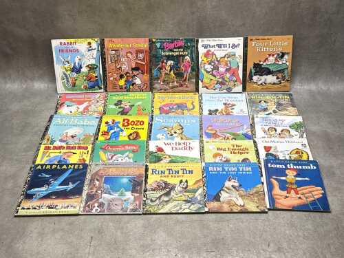 25 vintage A Little Golden Book