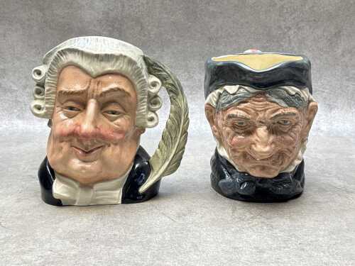 Two Royal Doulton character jugs