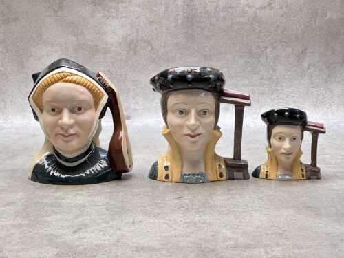 Three Royal Doulton character jugs