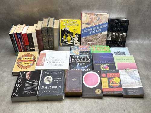 Science and engineering books, including antique and vintage