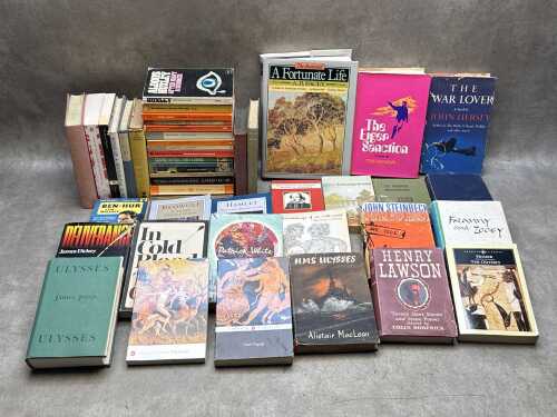 Classic books, including vintage and Penguin