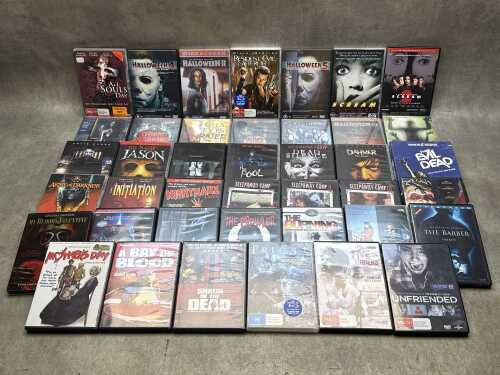 Horror DVDs, including Anchor Bay, Troma and Blue Underground