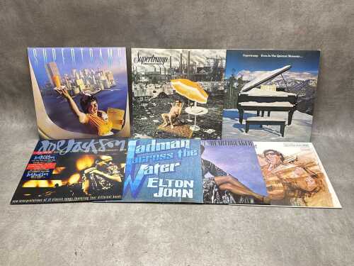 Seven Rock and Pop vinyl records