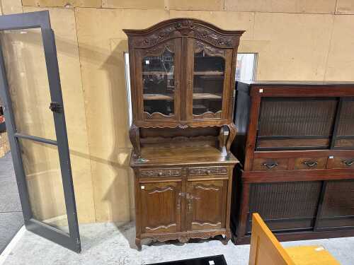 French 19th century glazed bookcase