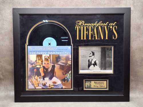Breakfast at Tiffany's framed autograph memorabilia collage