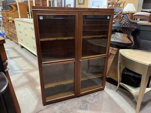 Mid-century timber display cabinet