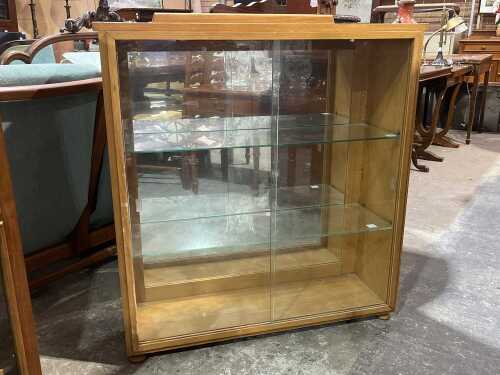 Retro timber display cabinet