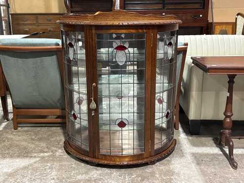Leadlight display cabinet