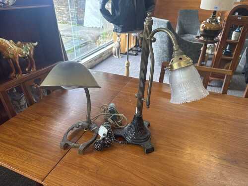 Two vintage table lamps