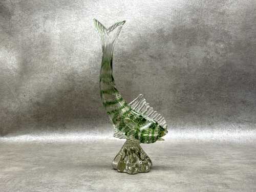 Murano glass fish sculpture