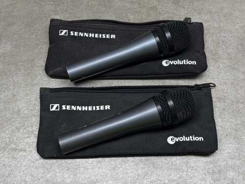 Two Sennheiser microphones