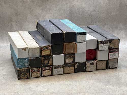 Antique pianola rolls