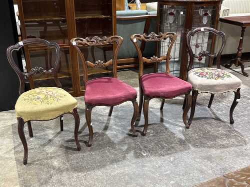 Set of four antique chairs
