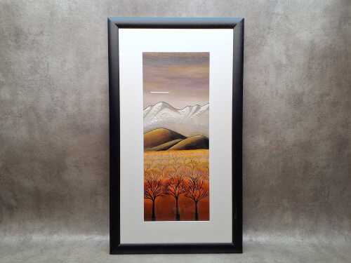 Esther Dexter, The Apricot Orchard, 2009. Acrylic painting on paper
