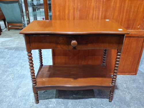 Timber two-tier hall table