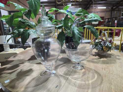 Two large decorative items