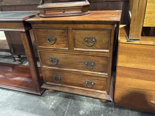 Timber chest of four drawers