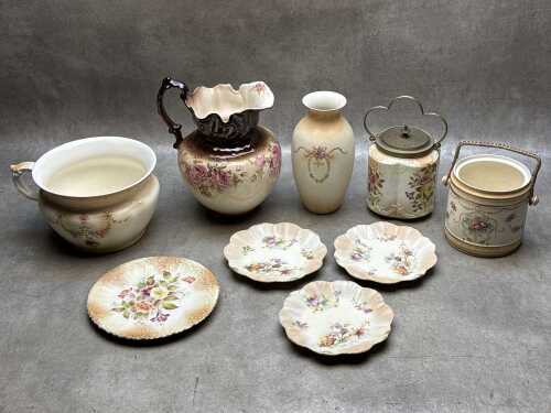 Antique porcelain blushware