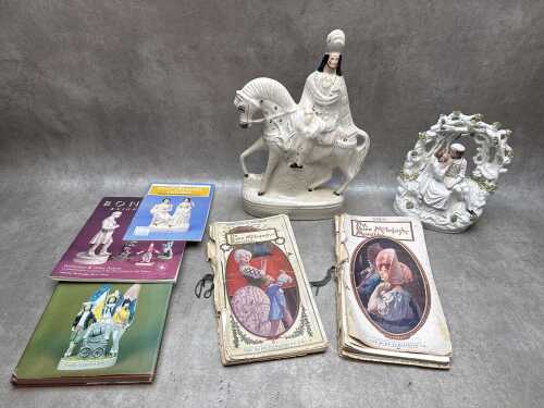 Two antique Staffordshire figures