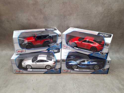 Four Maisto special edition 1:18 scale die-cast
