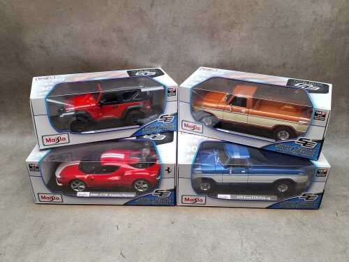 Four Maisto special edition 1:18 scale die-cast