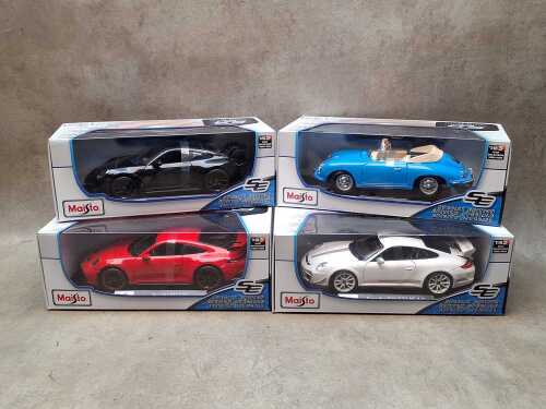 Four Maisto special edition 1:18 scale die-cast