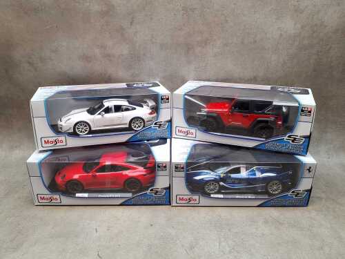 Four Maisto special edition 1:18 scale die-cast