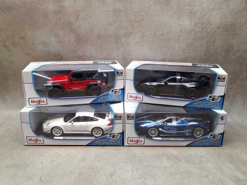 Four Maisto special edition 1:18 scale die-cast