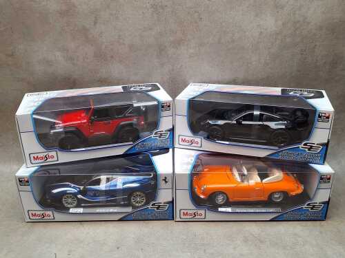 Four Maisto special edition 1:18 scale die-cast