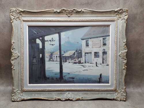James Northfield (1887-1973), Ghost Town. Oil painting on board