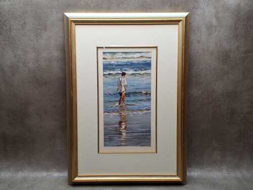 Carmen McFaull, A Walk in the Shallows. Pastel drawing on paper