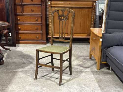 Antique Art Nouveau hall chair