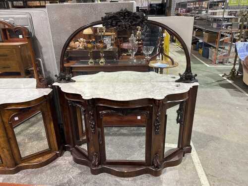 Victorian marble credenza