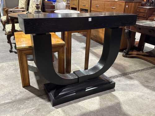 Art Deco style timber console table