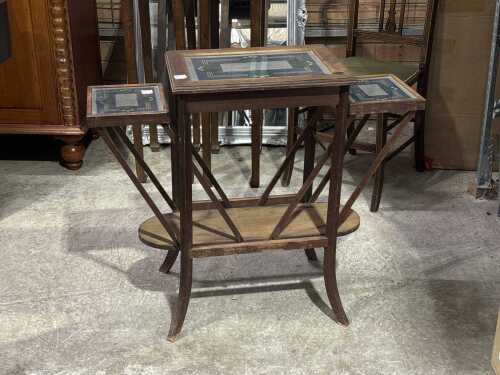 Timber folding occasional table