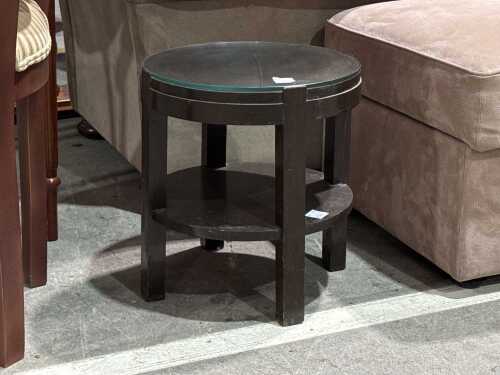 Art deco round occasional table