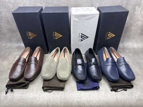 Four NEW pairs of Nappa Tori Australia leather men's shoes, size UK 10