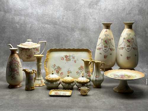 Antique porcelain blushware